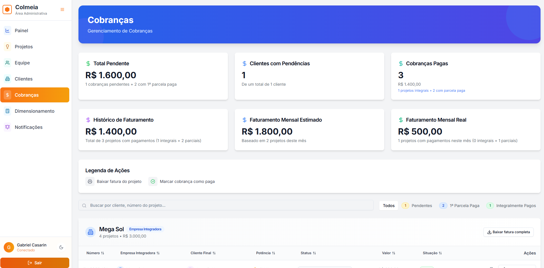 Gestão Financeira Integrada e Sem Complicação